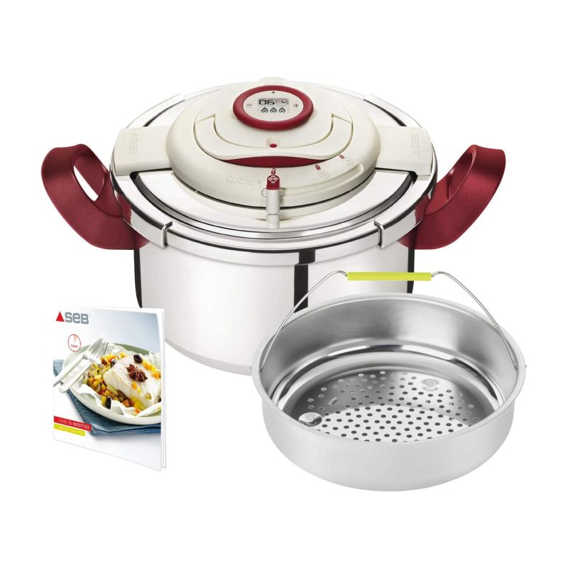 SEB Clipso P4624900 Pressure Cooker + L., stainless steel